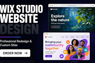 design wix studio professional website, redesign wix studio website