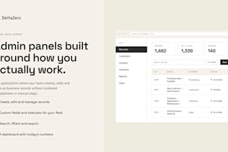 build a custom crud admin panel to manage your business data