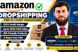 manage amazon drop shipping fbm account as amazon fbm VA