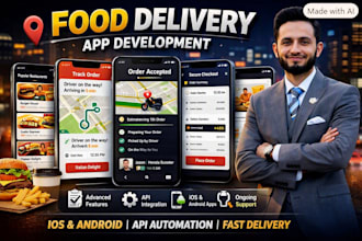 develop food delivery, or itinerary website or mobile app development