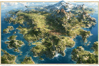 draw a custom map illustration