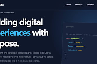 create responsive portofolio or business website