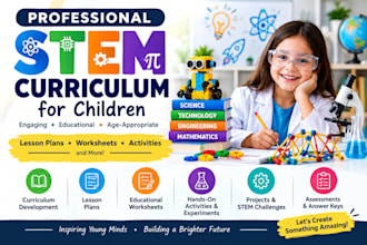 create stem curriculums and educational worksheets