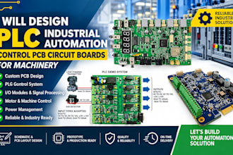 design plc industrial automation control pcb circuit boards for machinery