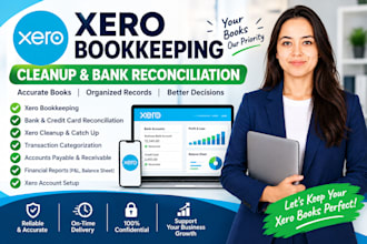 do xero bookkeeping cleanup and bank reconciliation