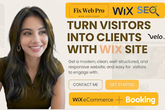 wix website design wix redesign fix wix issue wix membership wix booking website