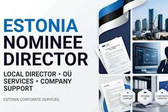 provide estonia nominee director, local director and company shareholder