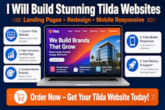 build tilda website tilda landing page tilda redesign  mobile responsive design
