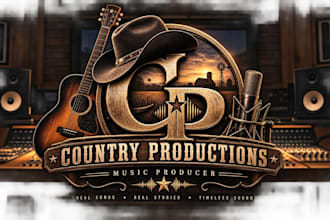produce a full modern country rock track with real instruments and vocals