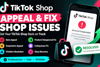 appeal tiktok shop bans, suspension and violations, fix product listing issues
