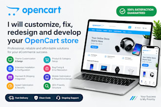 customize opencart store theme home product category page UX improvement