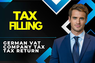 do german tax return, vat registration, income tax, corporate tax, bookkeeping