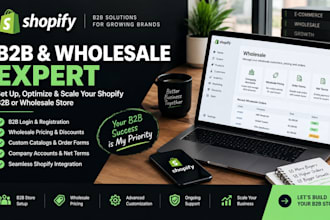 setup shopify b2b wholesale store with custom pricing