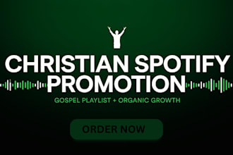do organic spotify music playlist submission to promote christian gospel music