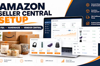 amazon seller central account fba business handmade store vendor central setup