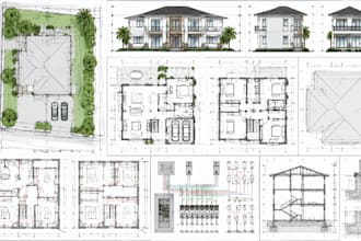 do electrical drawing load calculation site plan elevation residential building