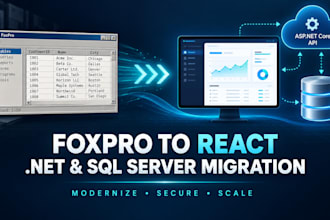 migrate foxpro app to react net and sql server