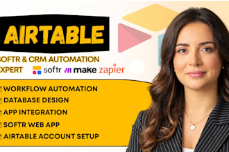 setup airtable database automation, airtable crm workflow, airtable interface