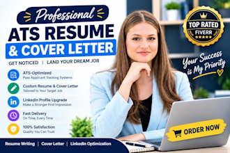 create an ats optimize resume and cover letter that gets interviews