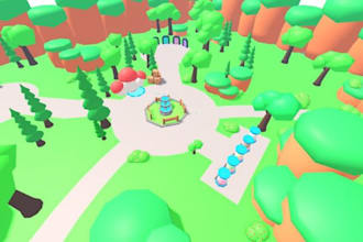 build roblox simulator map with terrain, building, lighting, optimize gameplay