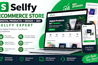 design sellfy ecommerce digital product store redesign sellfy website seo expert