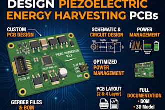 design piezoelectric energy harvesting pcb, circuit, schematic, power management