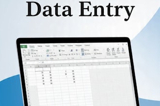 do fast data entry, excel, and writing