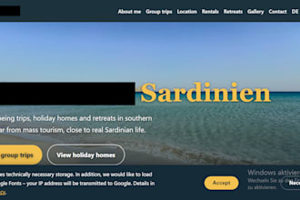create a personalized website for you