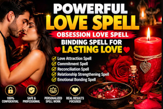 cast a powerful love spell obsession love spell biding spell for lasting love