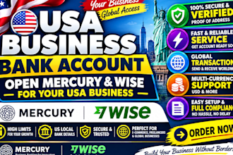 open business USA bank, USA bank creation, USA physical address llc registration