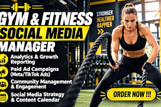 be your gym fitness coach SMM personal traine sport VA content creator marketing