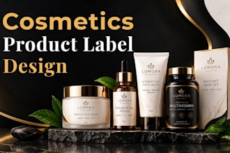 design cosmetic label design packaging product label design supplement label