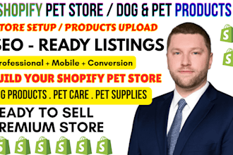 build shopify pet care and dog products store upload pet dog product to shopify