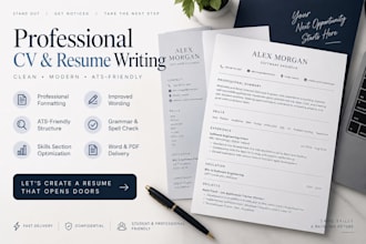 professionally format and improve your CV or resume