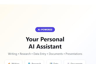 be your personal ai assistant for any task