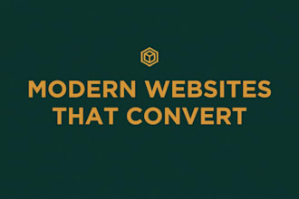 design a modern and conversion focused business website
