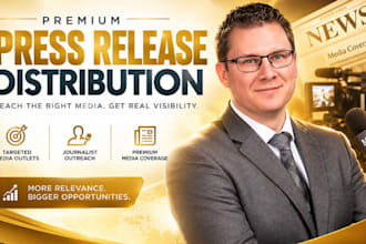 do premium press release distribution, journalist outreach and media PR