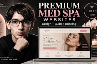 design a premium med spa website with online booking