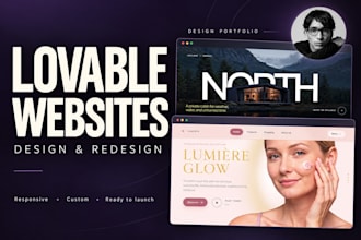 design or redesign your lovable website or landing page