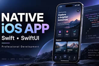 develop a professional native ios app with swift and swiftui