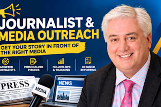 pitch your story to targeted journalists and niche media outlets