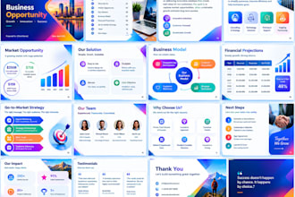design powerpoint presentation premium investor pitchdeck, google slides