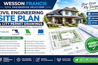 civil engineering site plan city permits drawings in maryland missouri colorado