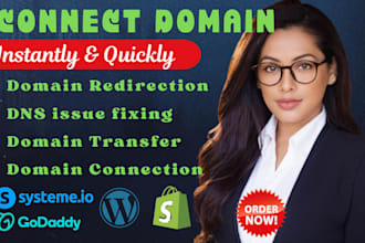 connect domain, transfer domain and redirect domain to any website, fix dns
