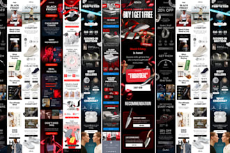 black friday hallowen cyber monday email design christmas holiday email template