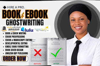 format, typeset and profread your 100 000 word book manuscript