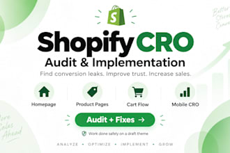 do shopify cro audit and implementation