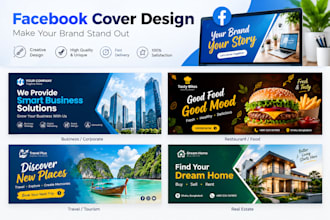 design a professional facebook cover for your business