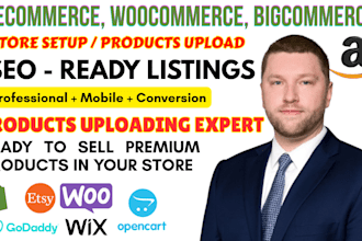 upload products or add products to shopify woocommerce wix opencart etsy store