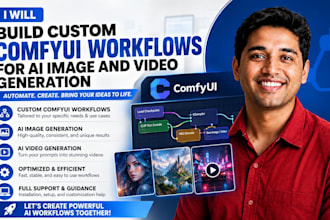 build custom comfyui workflows for ai image and video generation